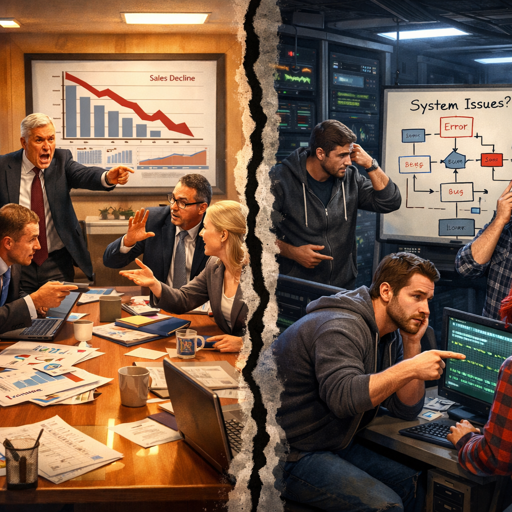 Nobody Wins the Blame Loop