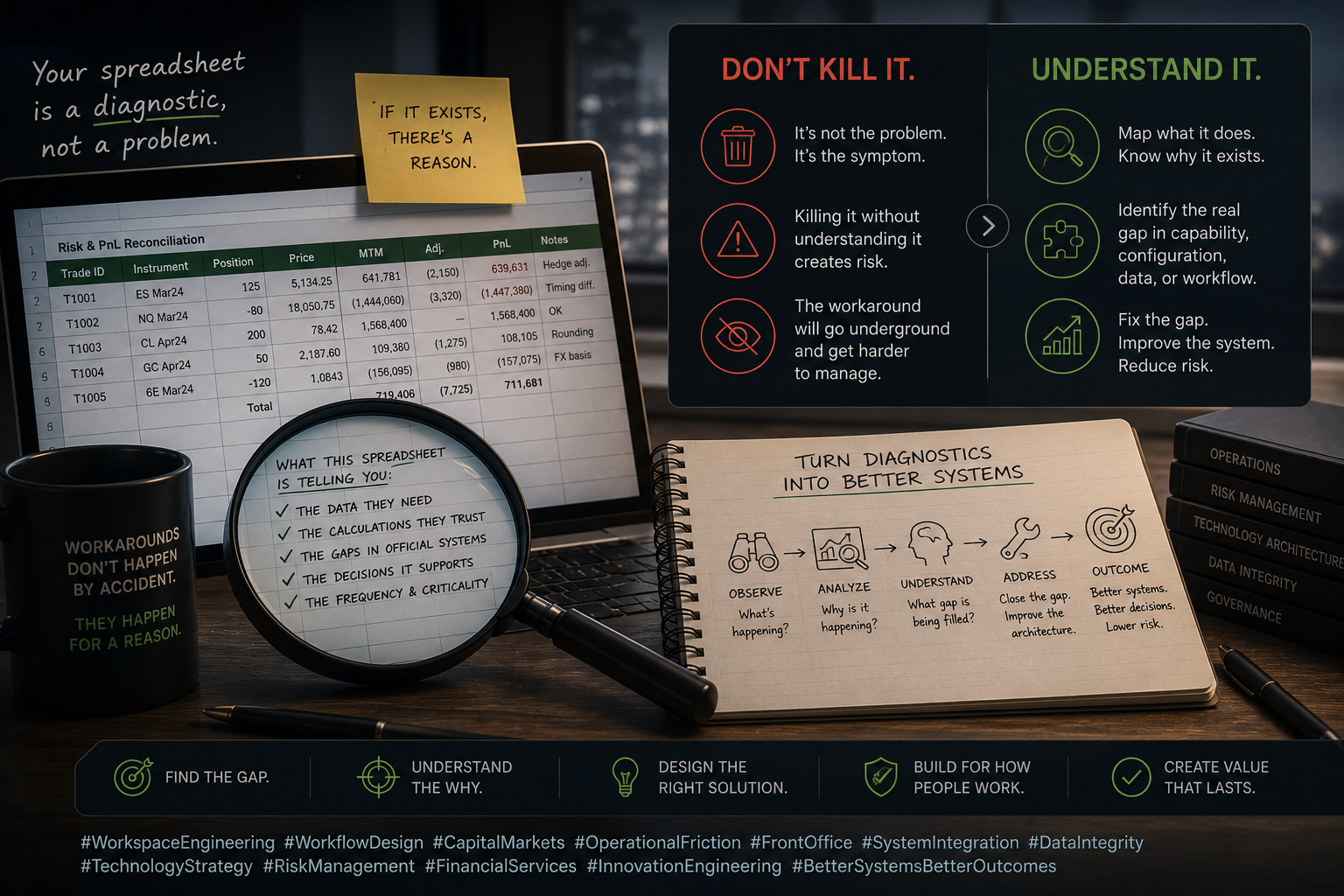 Your Spreadsheet Is a Diagnostic, Not a Problem